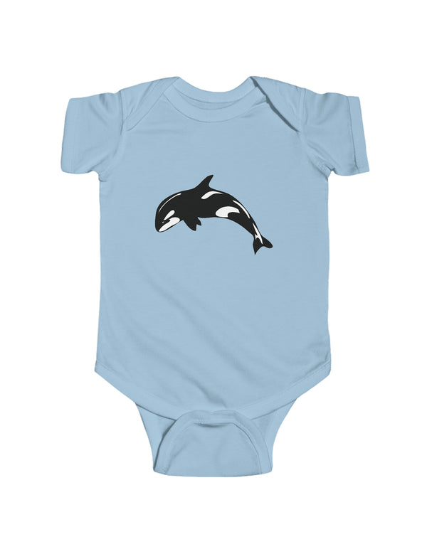 Orca Killer Whale in Infant Fine Jersey Bodysuit