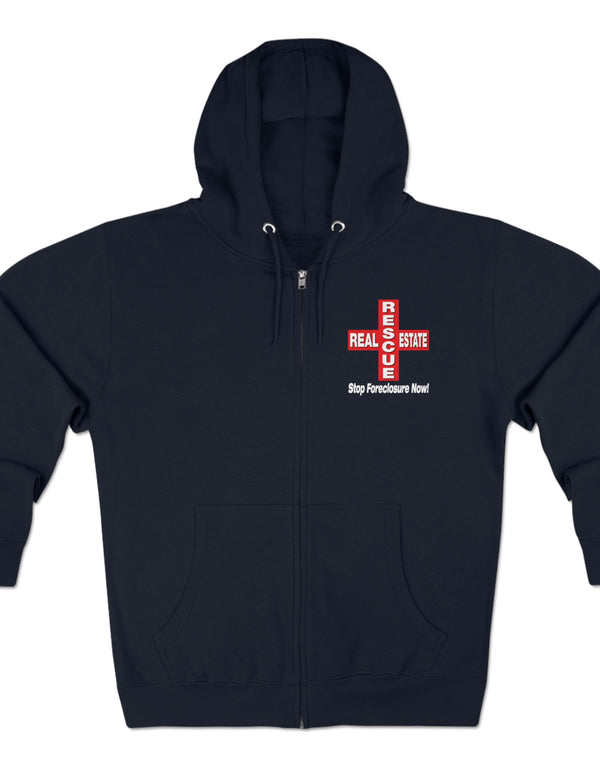 Cody Oakes' Real Estate Rescue Podcast in a Premium Full Zip Hoodie by Lane Seven - Dark Hoodies