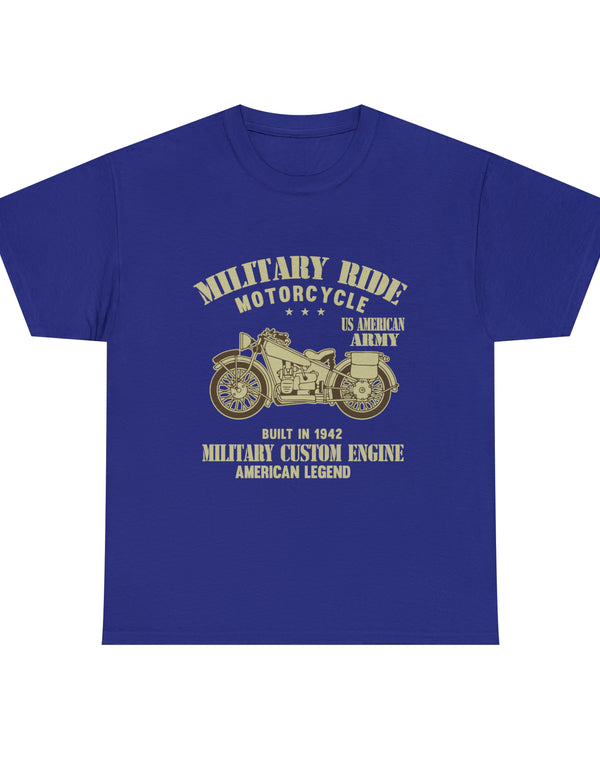 Retro Military Style Motorcycle Tee