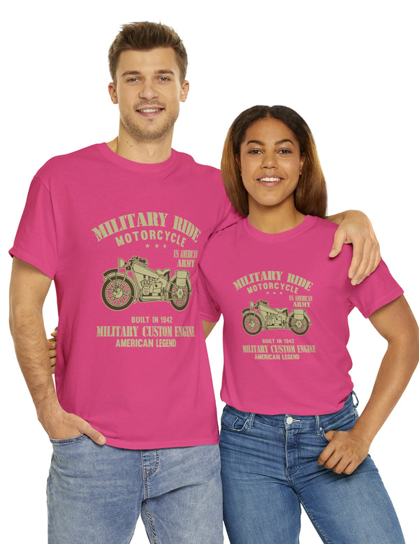 Retro Military Style Motorcycle Tee