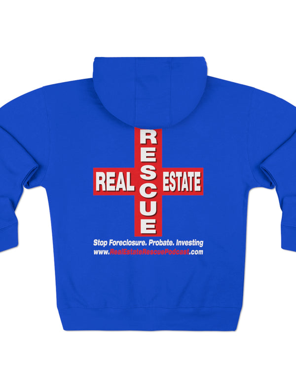 Cody Oakes' Real Estate Rescue Podcast in a Premium Full Zip Hoodie by Lane Seven - Dark Hoodies