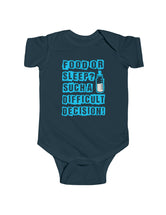 Food or Sleep? Such a difficult decision! in an Infant Fine Jersey Bodysuit