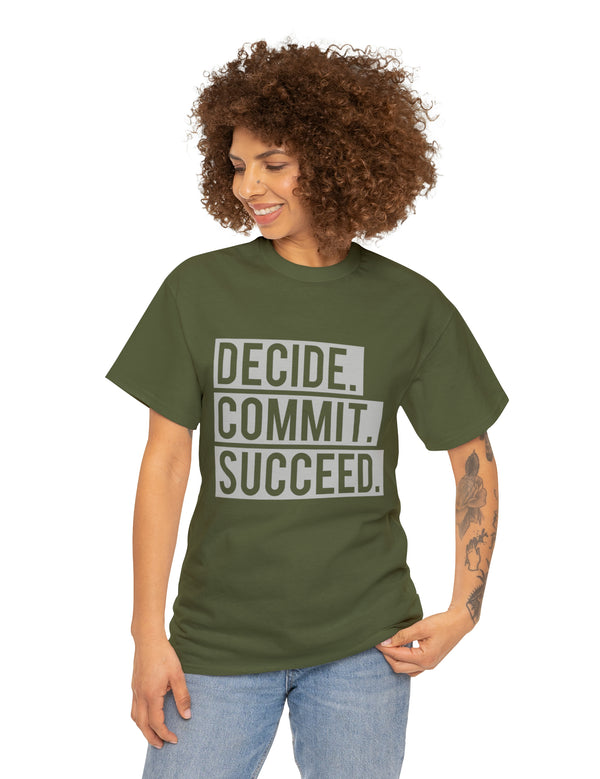 Decide. Commit. Succeed. - Lighter Text