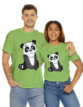 Panda in a super comfortable cotton t-shirt