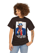 Uncle Trump - They're Coming After You Next - T-Shirt in a darker colored, super comfortable cotton.