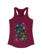 Independence Day Fireworks Display Women's Ideal Racerback Tank