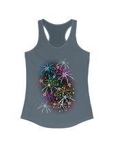 Independence Day Fireworks Display Women's Ideal Racerback Tank