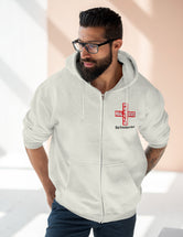 Cody Oakes' Real Estate Rescue Podcast in a Premium Full Zip Hoodie by Lane Seven - Oatmeal Heather