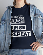 My Day-To-Day Life in just three words. Wash, Rinse, Repeat. - Version 3