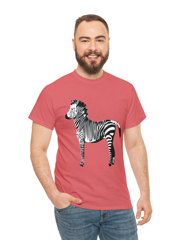 Zebra in a super comfy cotton tee