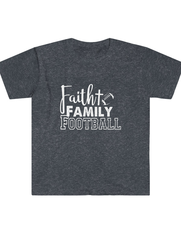 Faith, Family, Football - Unisex Softstyle T-Shirt