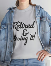 Retirement (Front and Back) with Retirement Poem - Unisex Heavy Cotton Tee