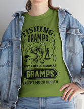 Fishing Gramps. Just like a normal Gramps but much cooler. Unisex Heavy Cotton Tee