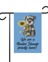Sunflower Miniature Schnauzer - Garden Flag, Garden & House Banner