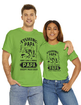 Fishing PaPa. Just like a normal PaPa but much cooler. Unisex Heavy Cotton Tee