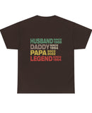 Personalized "Father's Day" style shirt in a Unisex Heavy Cotton Tee