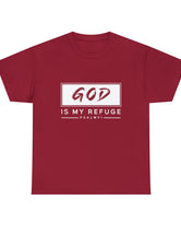 God is my Refuge - Psalm 91 - Unisex Heavy Cotton Tee