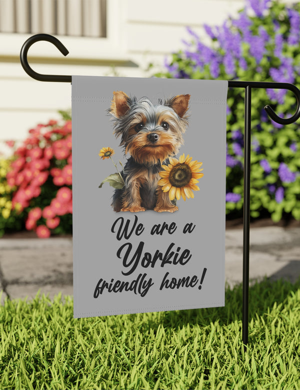 Sunflower Yorkshire Terrier, Yorkie - Garden Flag, Garden & House Banner
