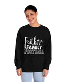 "Faith, Family, Football" in a Classic Long Sleeve T-Shirt