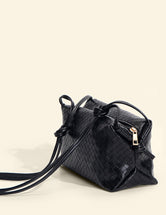 PU Leather Knot Detail Shoulder Bag