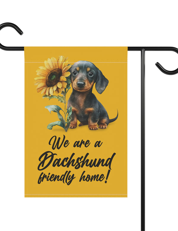 Sunflower Dachshund - Garden Flag, Garden & House Banner