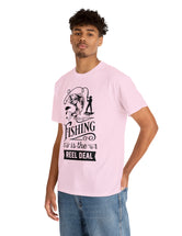 Fishing is the reel deal! Unisex Heavy Cotton Tee