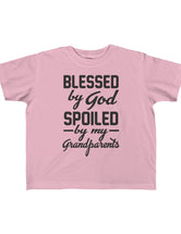 Blessed by God, Spoiled by my Grandparents! -Kid's Fine Jersey Tee