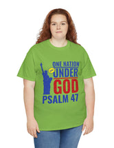 One Nation Still Under God - Psalm 47 -Unisex Heavy Cotton Tee
