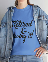 Retirement (Front and Back) with Retirement Poem - Unisex Heavy Cotton Tee