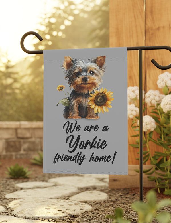 Sunflower Yorkshire Terrier, Yorkie - Garden Flag, Garden & House Banner