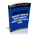 "Bad Credit? - The Absolute Truth That The Credit Companies Don't Want You To Have" eBook Digital Download